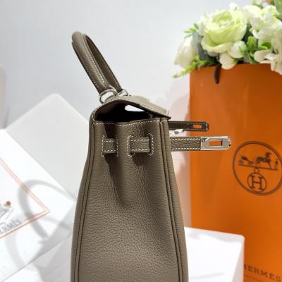 wholesale quality hermes kelly 25 togo retourn etoupe phw